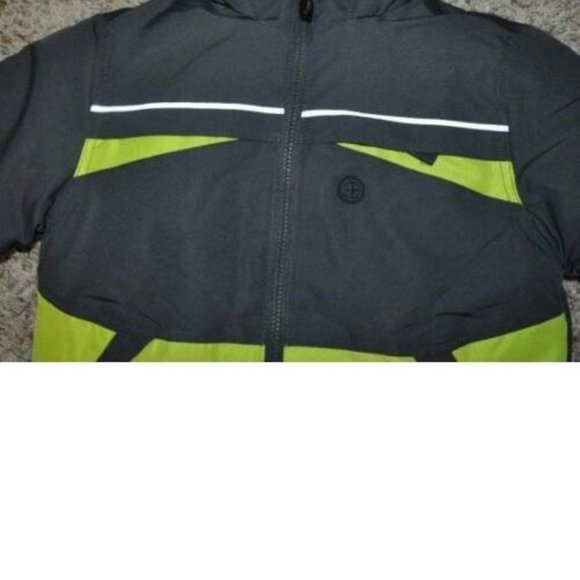 Boys All Weather Jacket 4/5 Gray Yellow 4 in 1 Winter Spring Fall Athletech - Picture 4 of 13